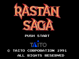 Rastan Saga Title Screen